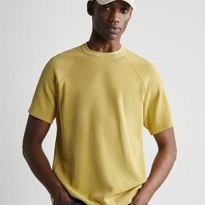 NWT! Zara Men’s Chartreuse Knit T-Shirt